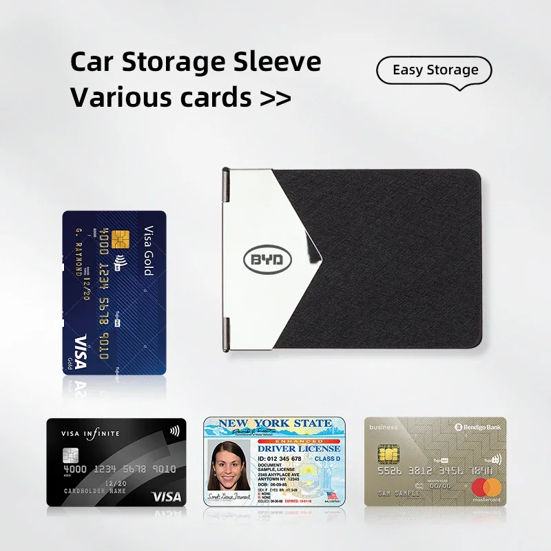 Car Driver License Card Holder ID Card Protector For BYD Seal U Dolphin Mini Sealion 7 Song Pro ATTO 3 Yuan UP Dolphin Seal 5