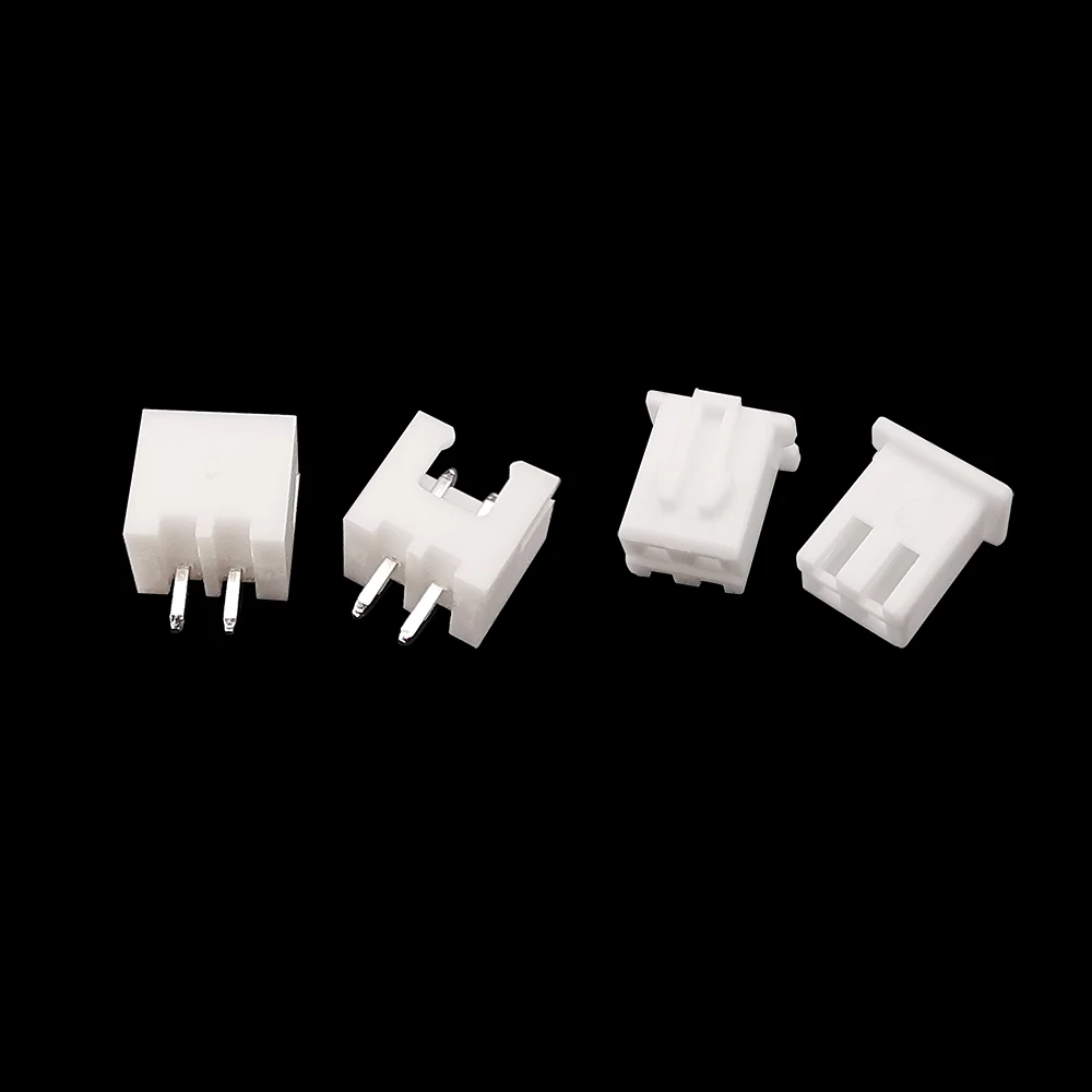 100Pcs XH2.54 2 Pin 2.54mm Pitch Terminals Housing Male Plug & Female Socket Header Plastic Shell JST Wire Connector Adaptor XH