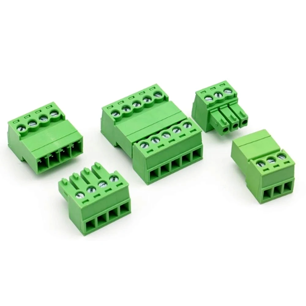 5Sets 2EDGRK 3.5mm 2/3/4/5/6-12 pin right angle screw terminal block connector 3.5MM pitch Plug + Pin Header Socket 15EDGRK