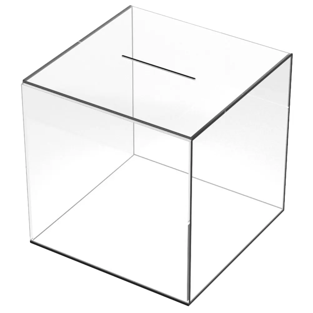 

Transparent Piggy Bank 18x18x18cm Money Saving Box Clear Savings Jar for Adults Kids Home Accessories Coin Storage