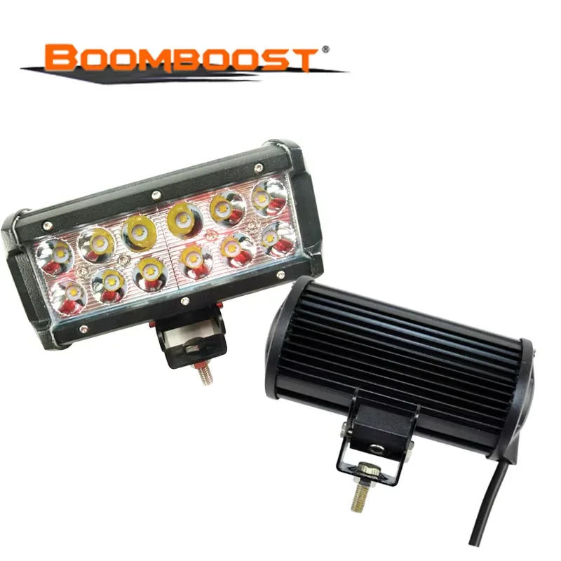 

2 Pcs 7 Inch Aluminium Accessories for Vehicles Waterproof Spot Beam LED Offroad Light Bar Work Light 36W 12v