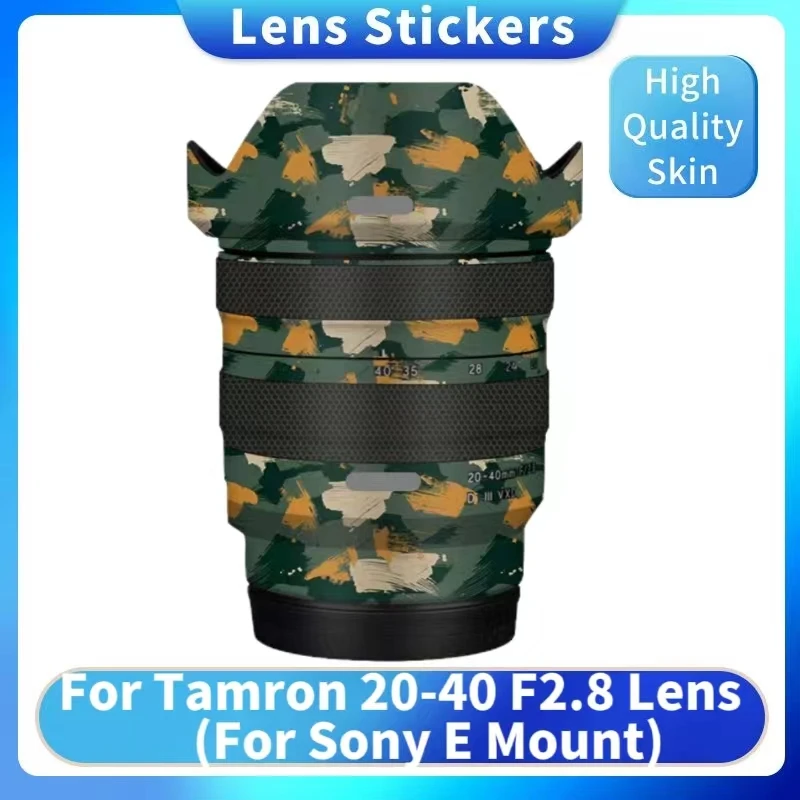 Voor Tamron 20-40 F2.8 Sticker Huid Sticker Vinyl Wrap Film Actie Camera Lens 20-40Mm 2.8 F/2.8 Di Iii Vxd A062 Voor Sony E Mount