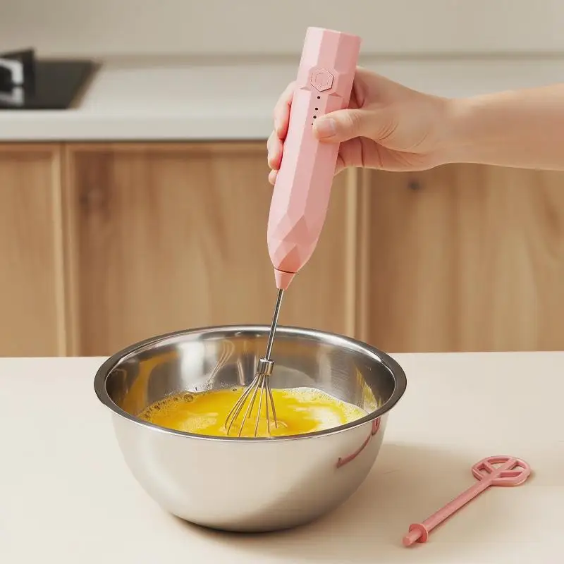 Rechargeable Handheld Combiner Multiple Function Whisking Tool For Baking Cooking With Permanent Substance