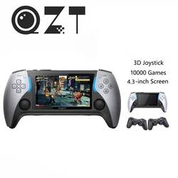 QZT PROJECT X Game Console 4.3 Inch Screen Handheld Retro Game Console Built-in 10000+ Games Dual Controller PS5 Games Console