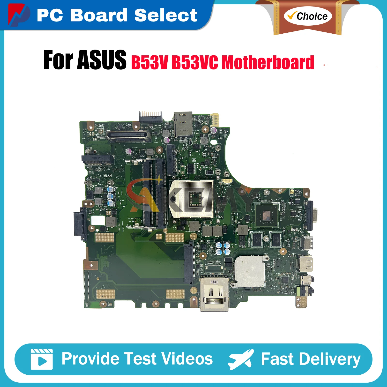 

B53V Laptop Motherboard For ASUS ExpertBook B53V B53VC Notebook Mainboard This item is in stock 100% tests OK fast shipping