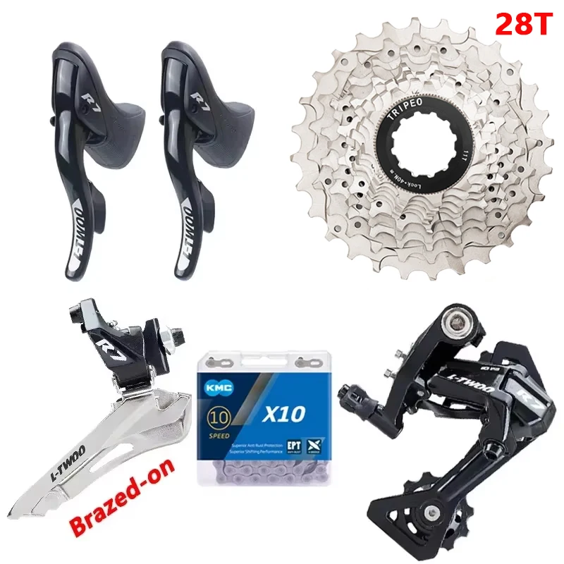 LTWOO R7 2x10 speed Racefiets kit Shifters Hendel Remderailleur X10 Ketting 10V Cassette 20S groepset met fow TIAGRA 4700