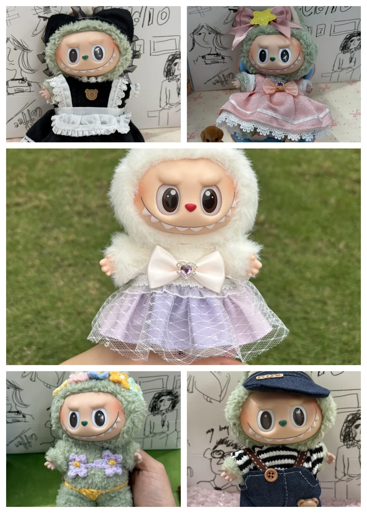 

Original Plush Dolls Doll's Clothes Handmade baby clothes labubu clothes