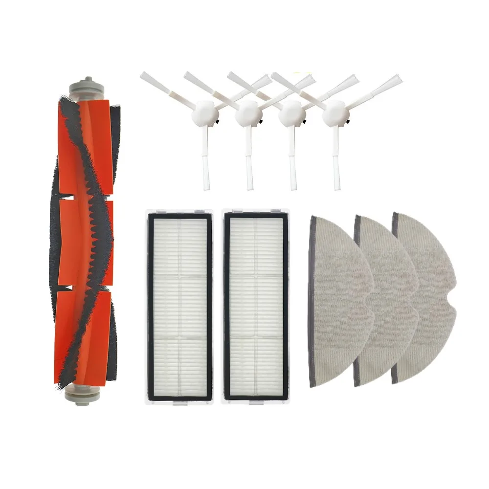 Xiaomi Mijia 1C 2C 1T STYTJ01ZHM Dreame F9 S10 Proロボット掃除機用交換HEPAフィルター、メインサイドブラシ、モップクロス