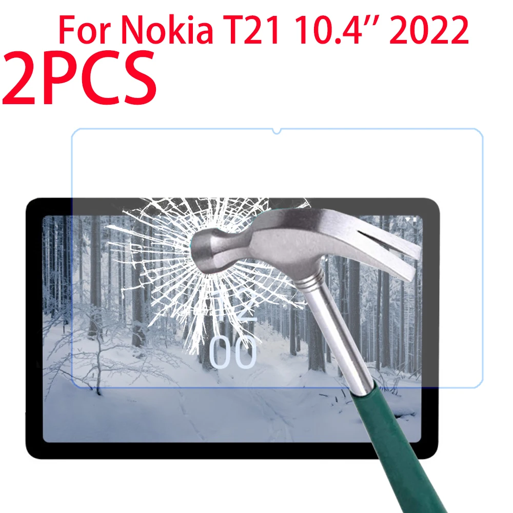 

2PCS 9H Tempered Glass Screen Protector For Nokia T21 10.4 inch 2022 Protective Film NokiaT21 Screen Glass Guard Protection