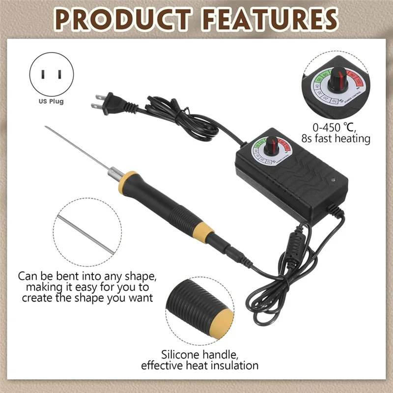 

ABLN-6Pc Электрический резак для пенопласта, набор инструментов для резки горячей проволоки, 4 дюйма, 6 дюймов, 8 дюймов, резак для пенопласта с подставкой, для резки пенопласта, вилка стандарта США