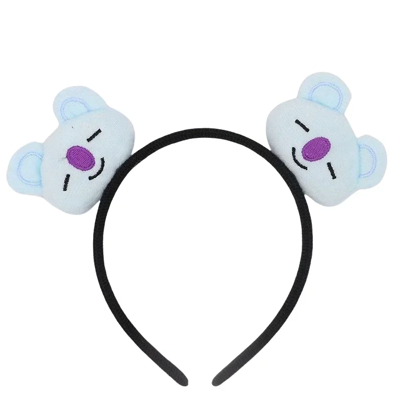 Аниме BT21 повязка для волос Kawaii RJ COOKY мультфильм милая плюшевая кукла повязка на голову женские аксессуары для макияжа головные уборы подарок