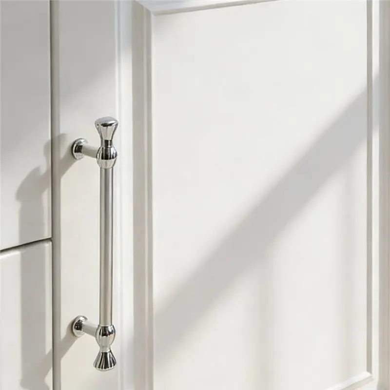 【FLASH DEAL】Chrome Silver For Wardrobe And Drawer Handle Vintage Brass Cabinet Knob For Dresser