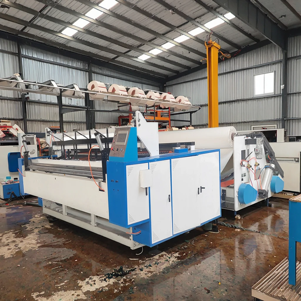 Customized Toilet Paper Roll Processing Machine Toilet Paper Slicing And Rewinding Machine Toilet Paper Tissue Punching Machine