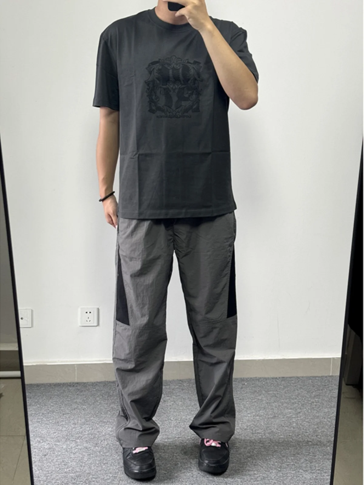 

Мужские летние тонкие брюки American Sle Qui Dry из ледяного шелка, прямого кроя, дышащие, повседневные, для активного отдыха