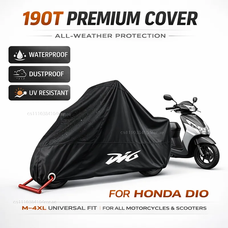 

Чехол для скутера Honda Dio 50 ZX50 DJ-1 DJ-1RR AF19 AF18 SR AF20 ZX AF25 AF27 AF28 AF34 AF35, водонепроницаемый, пылезащитный, с защитой от ультрафиолета