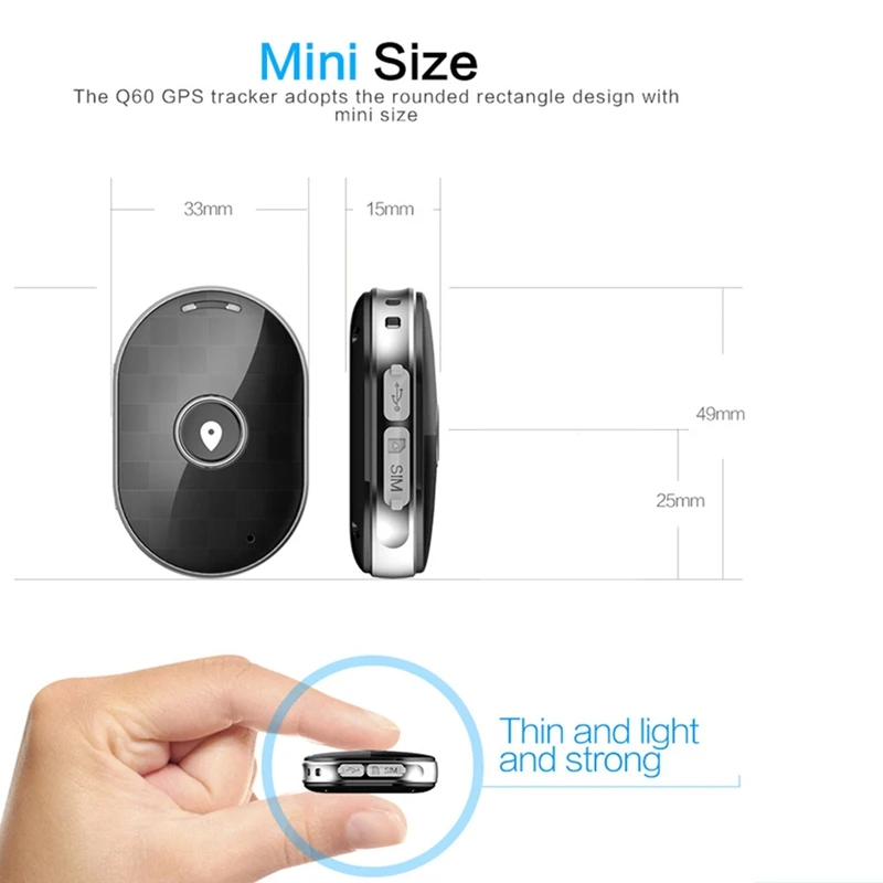 Mini Localisateur GPS Étanche, WIFI