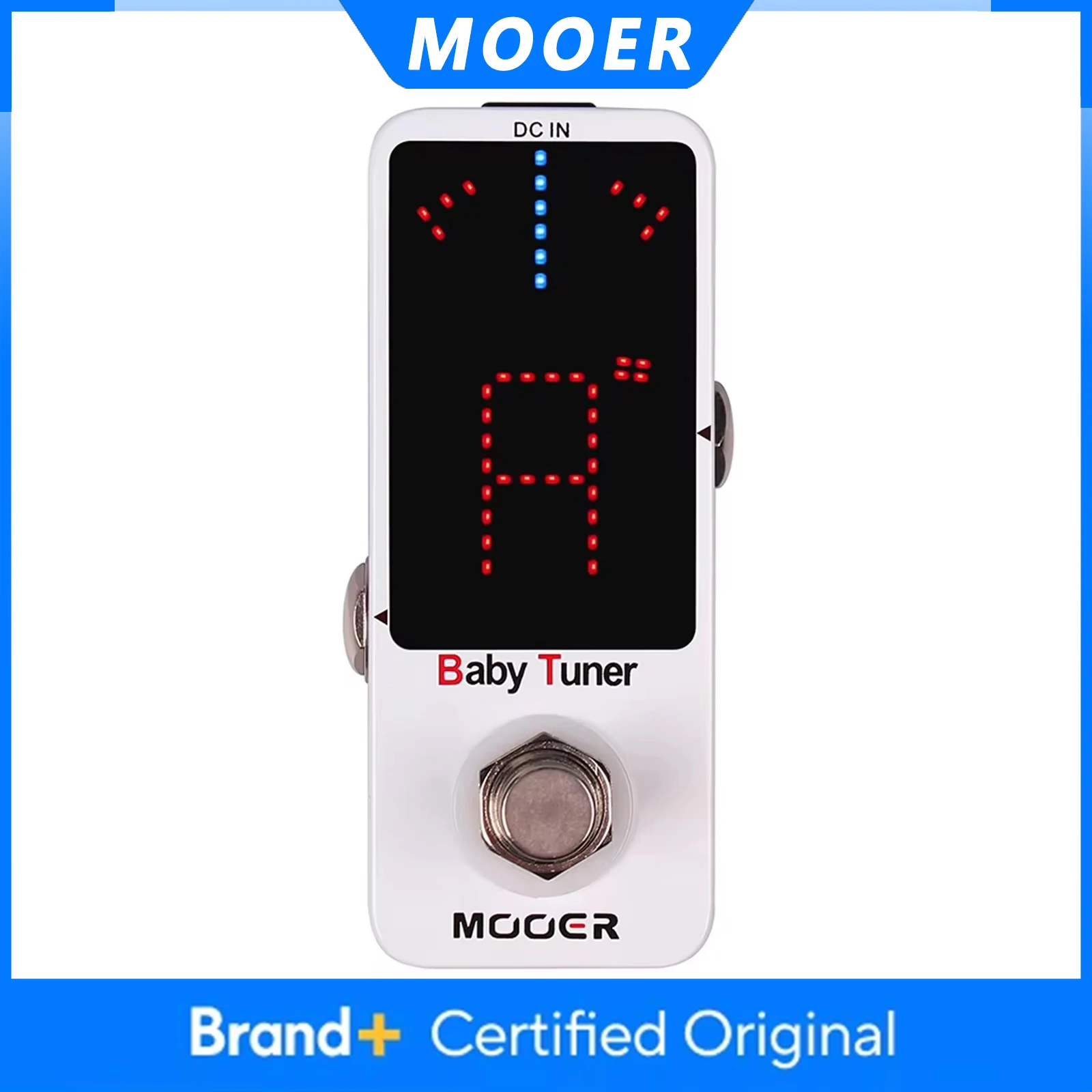 

Педаль-тюнер MOOER Baby Tuner высокоточной хроматической настройки для гитары с LED-дисплеем, гитарная педаль эффектов, запчасти и аксессуары для электрогитар