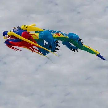 9公里15米龍形風箏線洗衣吊墜軟充氣表演風箏,適用於風箏節,採用防撕裂尼龍布料,附收納袋 10 最佳銷售 龍風箏 - №3