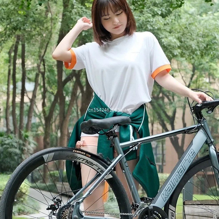 Lightweight Cycling Competition Camping Bicycle Road Bike Blueprint Curved Handlebar Disc Brake Adult Men And Women Shift