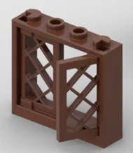 *Fenster 1x4x3 2.*10 Stück DIY-Erleuchtungsblock-Ziegelteil Nr. 60594+60607 Kompatibel mit anderen Baugruppenpartikeln