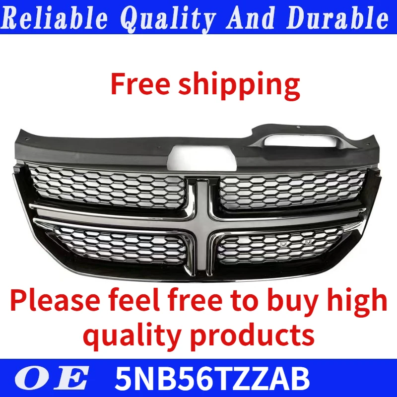 

For 2013-2020 Dodge Journey Front Grille Gloss Black OE Style 5NB56TZZAB 5NB56TZZAA