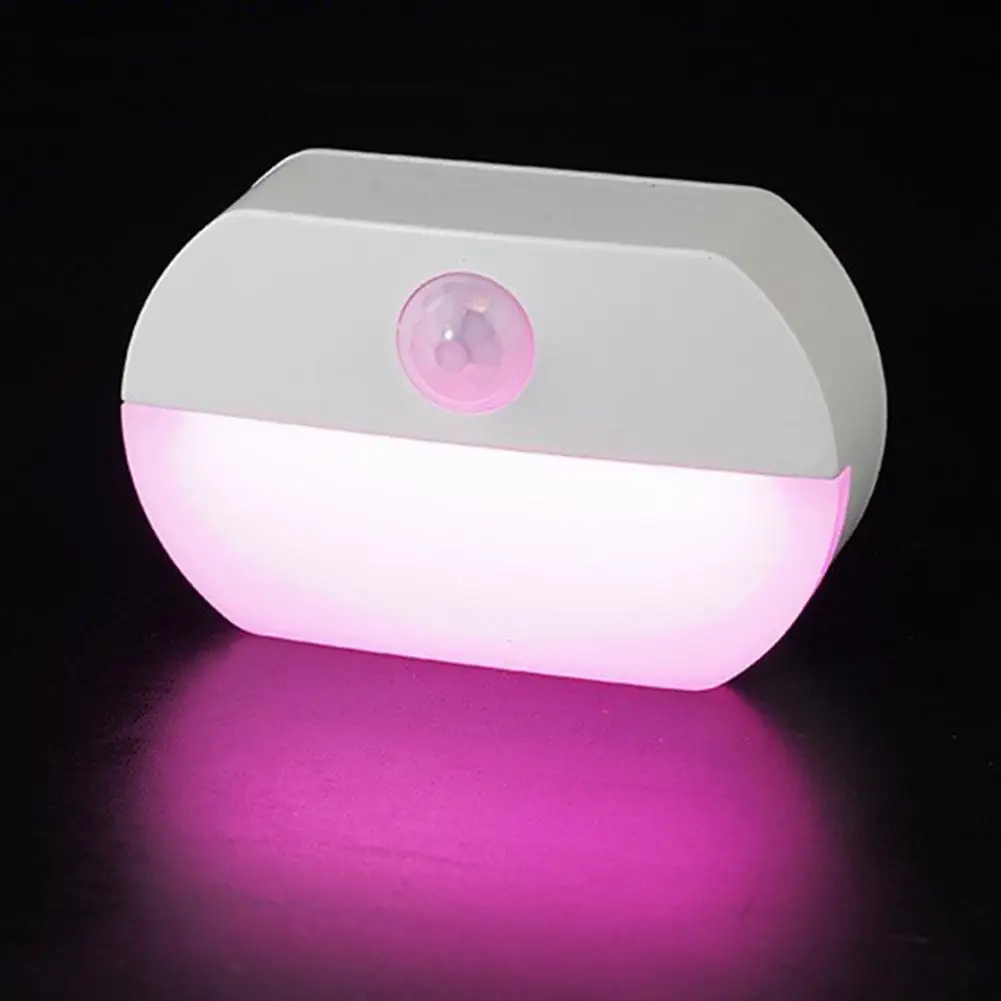 PIR Motion Sensor Night Light AA Battery Powered Lamp Cabinet Storages Kitchen Lights Wall Stair Closet Aisle Bedroom Night Lamp