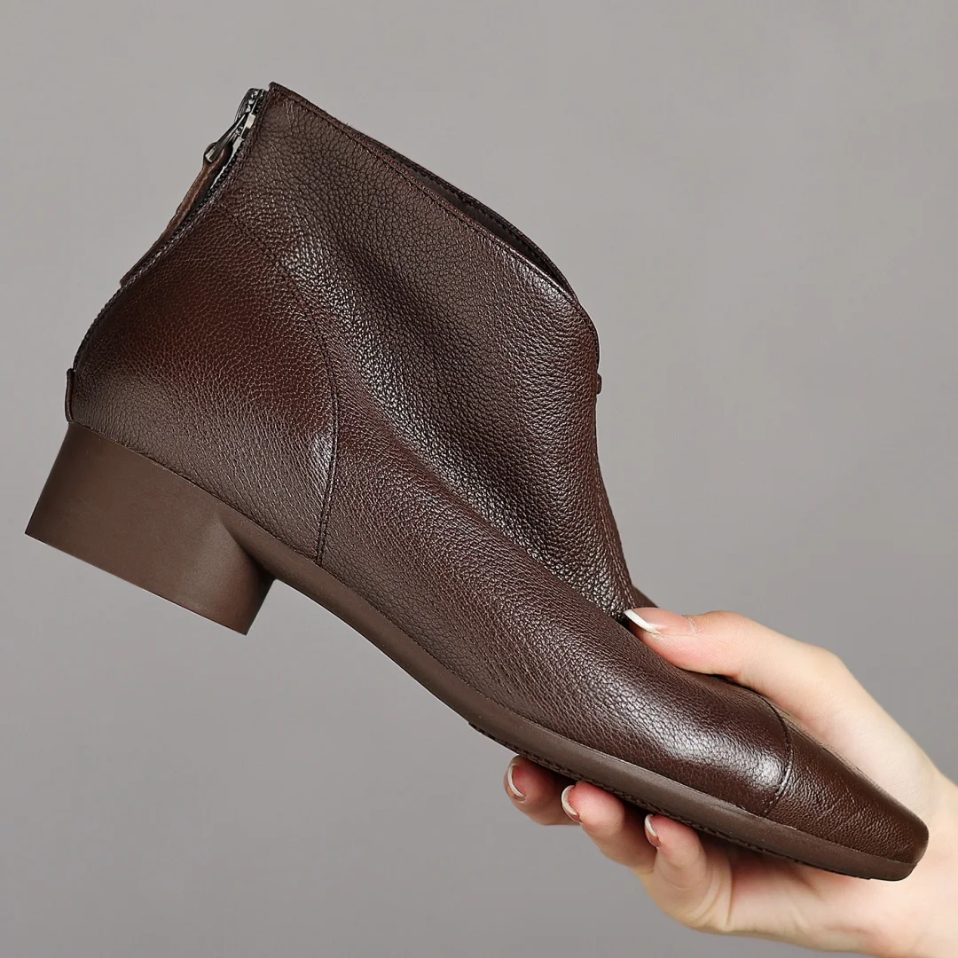 Plus rozmiar 34-41 damskie kożuch szpiczasty nosek z tyłu zamek błyskawiczny jesienne botki eleganckie damskie miękkie wygodne krótkie botki