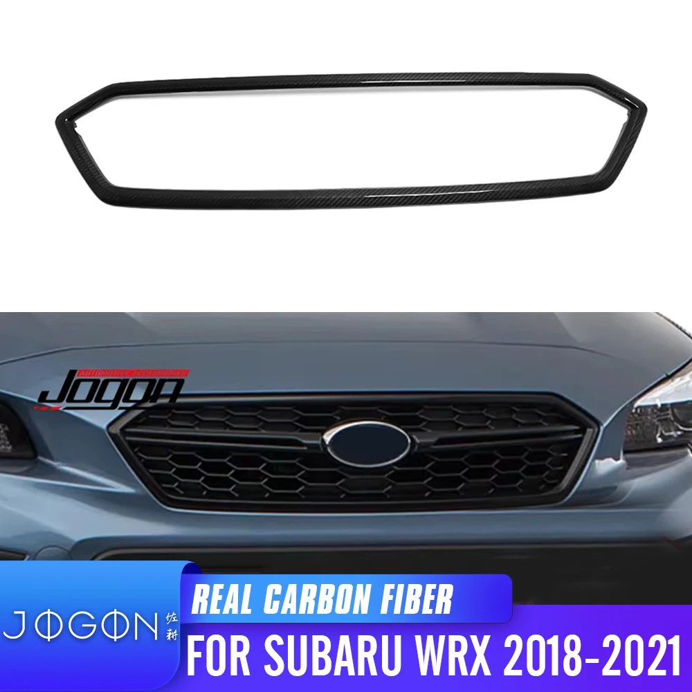 

Real Carbon Fiber Car Exterior Front Bumper Racing Grills Strip Cover Trim For Subaru WRX / WRX STI VB S4 2018 2019 2020 2021