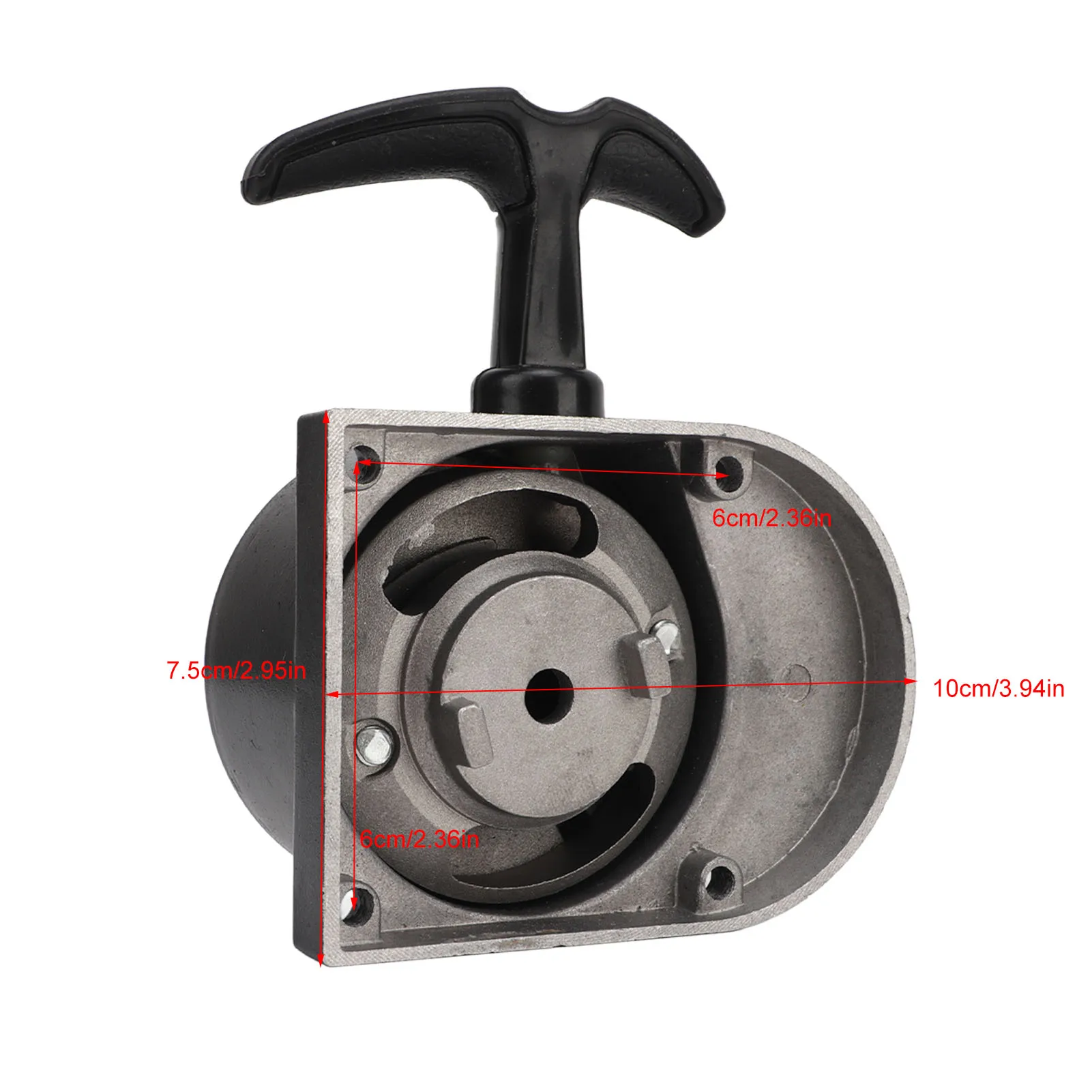 

Recoil Pull Start, Pull Recoil Starter Aluminum Low Noise Efficient for 49cc to 80cc 2 Stroke Engine Motorized Bicycles
