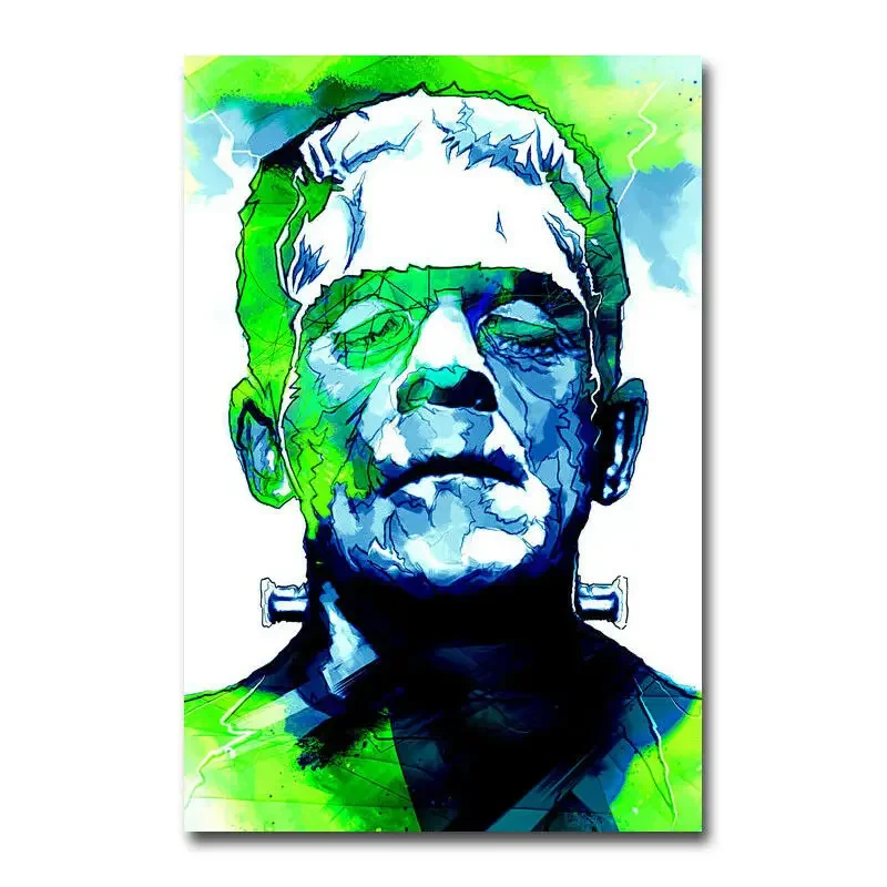 Frankenstein Movie Wall Sticker Silk Poster Art Light Canvas Home Decoration
