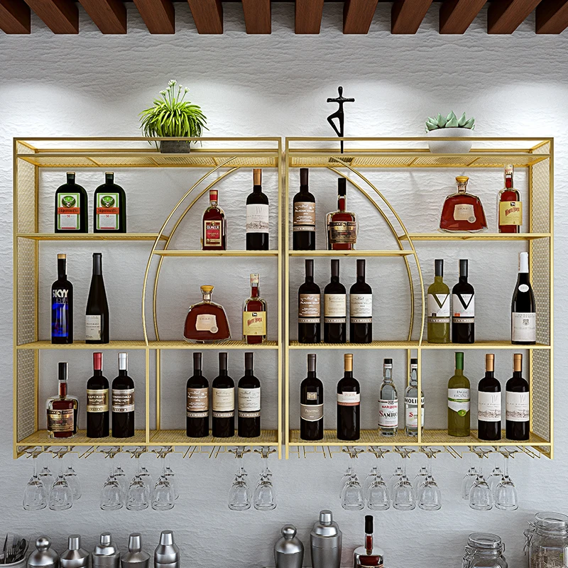 Kitchen Cabinet Free Shipping Mobile Bar Canteen Furniture Wall Wooden Drinks Modern Alcohol Mini Cabnet Wine Bars Shelves Home