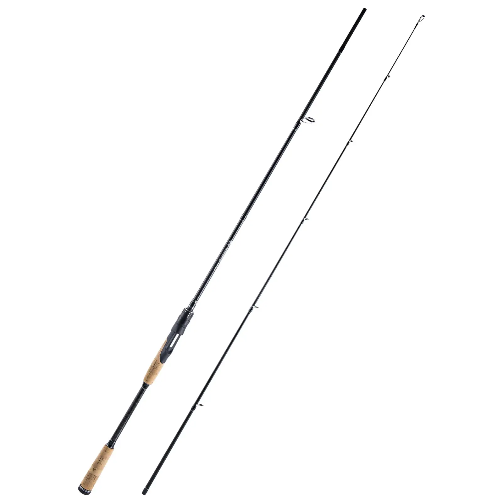 Durable 24T+30T Cross Woven Carbon Fishing Rod 7/8ft Spinning Casting Dual Type,Guide Cork Grip Shore Boat Bass Trout Rod