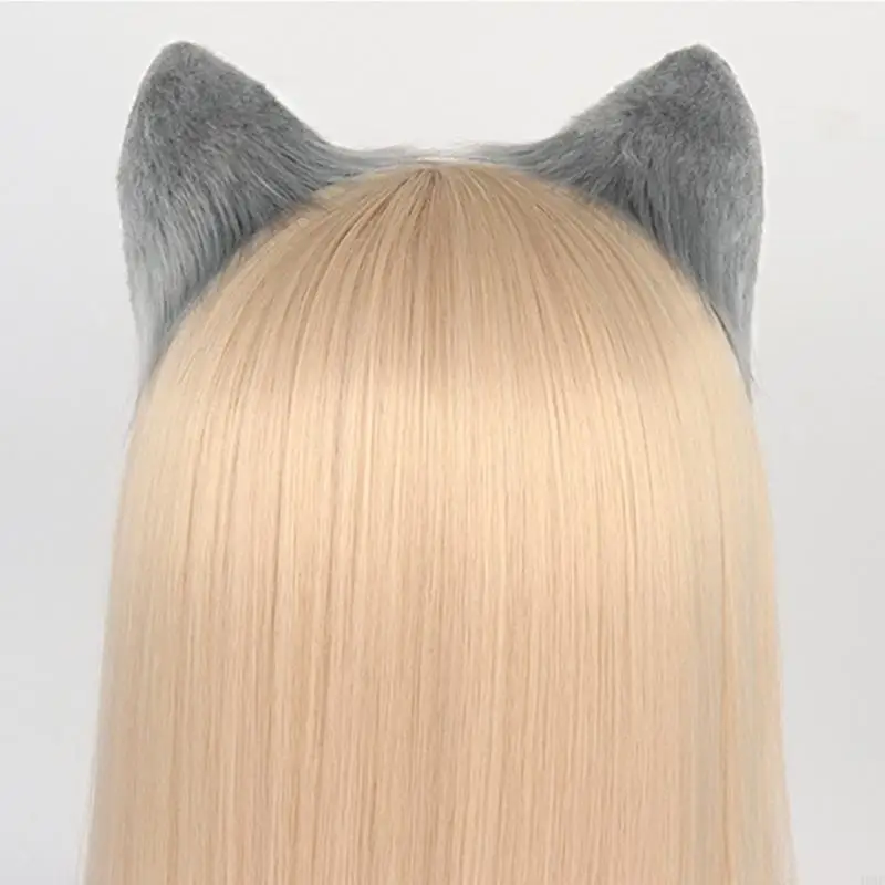 49mf chat oreille épingle en peluche chat à l'oreille Clipte cheveux chat oreille barrette chat oreille cosplay