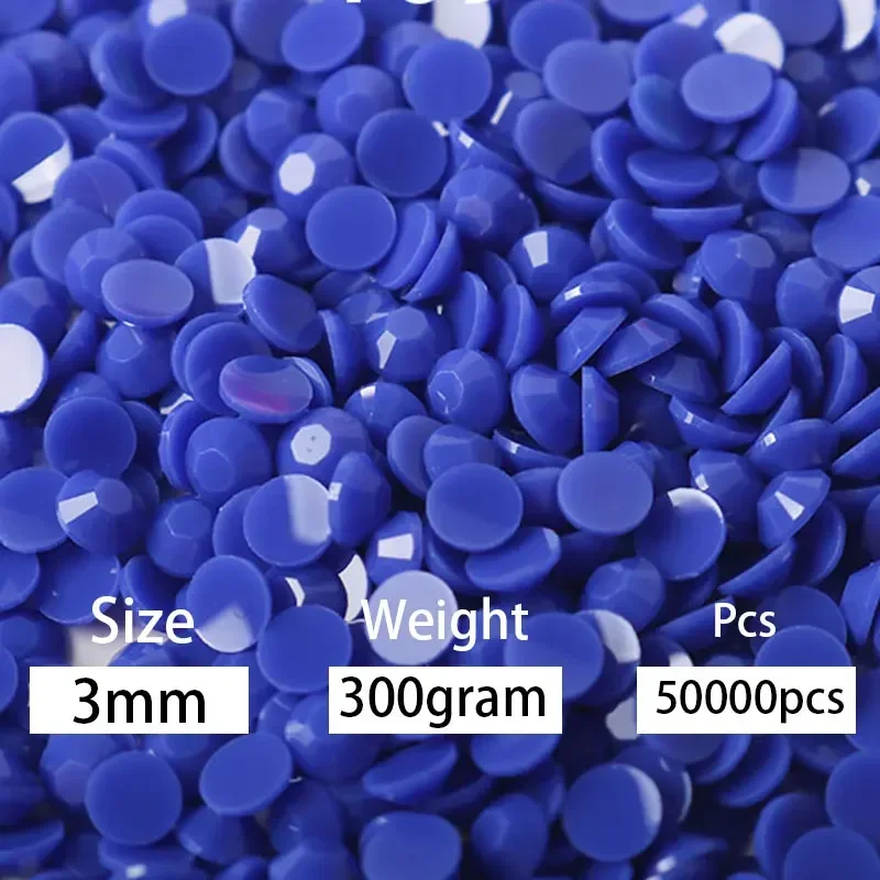 Wholesale Big Package 3mm 4mm 5mm Solid Color Jelly Resin Non hotfix Rhinestones Flatback Stones For Craft Diy Shoes Mug Tumbler