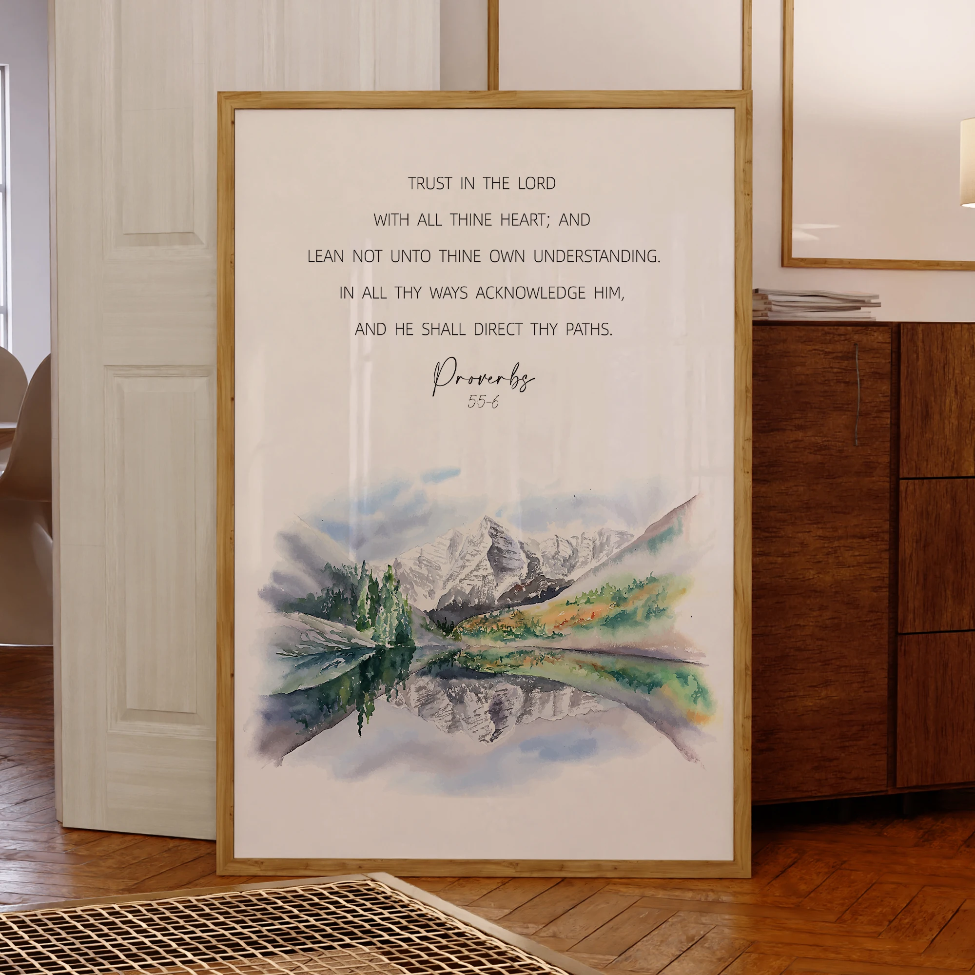 

Landscape Painting Customize Content Christianity Verse WallArt Prints Canvas Painting Poster Picture For Living Room Home Decor