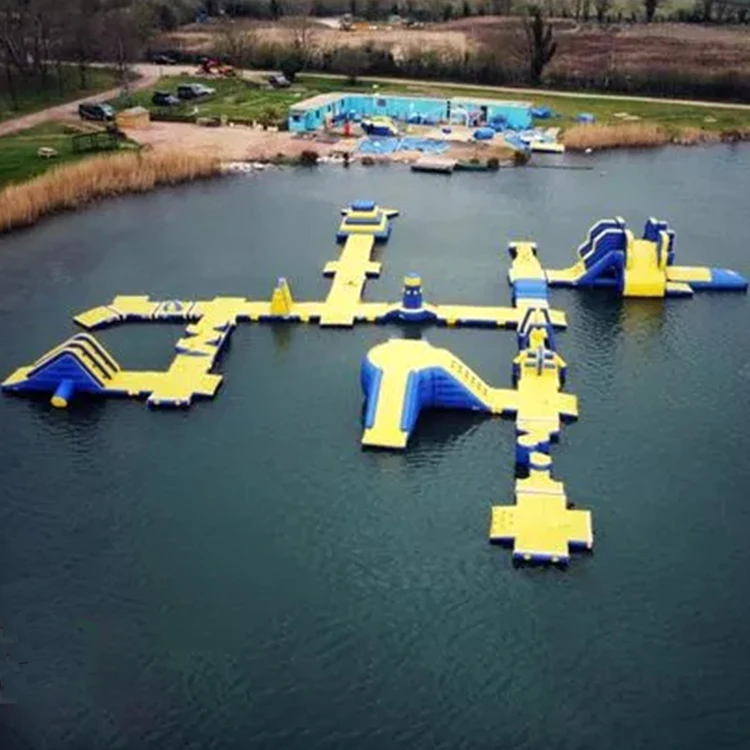 Customized Size Commercial Inflatable Water Park Guangdong PVC Material Over 500kg Capacitypromote sales