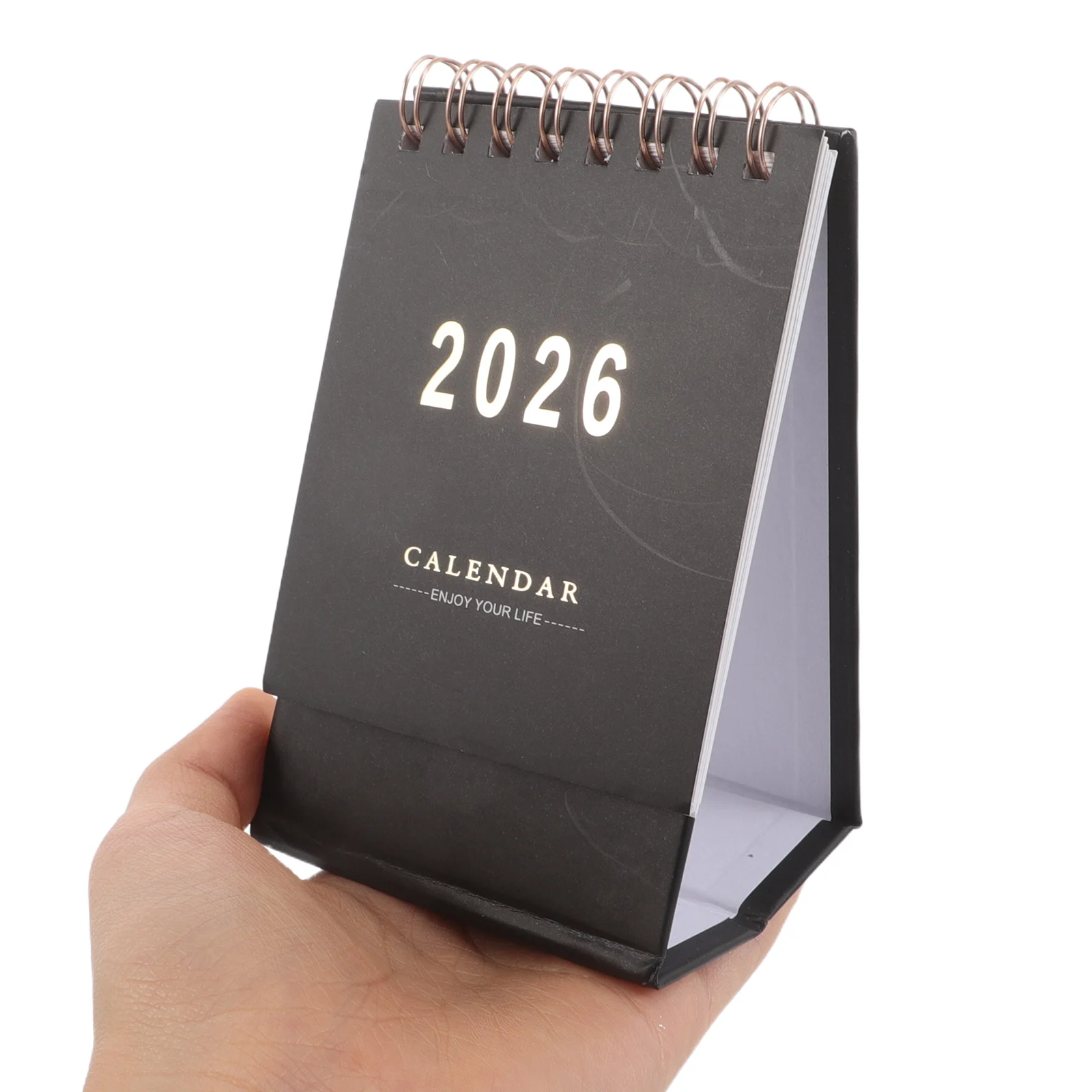 

Mini Desk Calendar 2026: Compact Standing Flip Tabletop Calendar For Home Office School Daily Use Planner Portable Small Paper