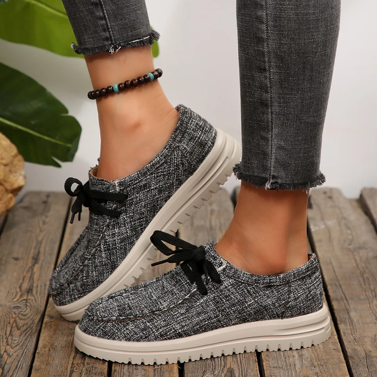 Women's Sports Shoes 2025 Spring Autumn Fashion Platform Sneakers Lace-up Round Toe Casual Comfortable Women's Shoes