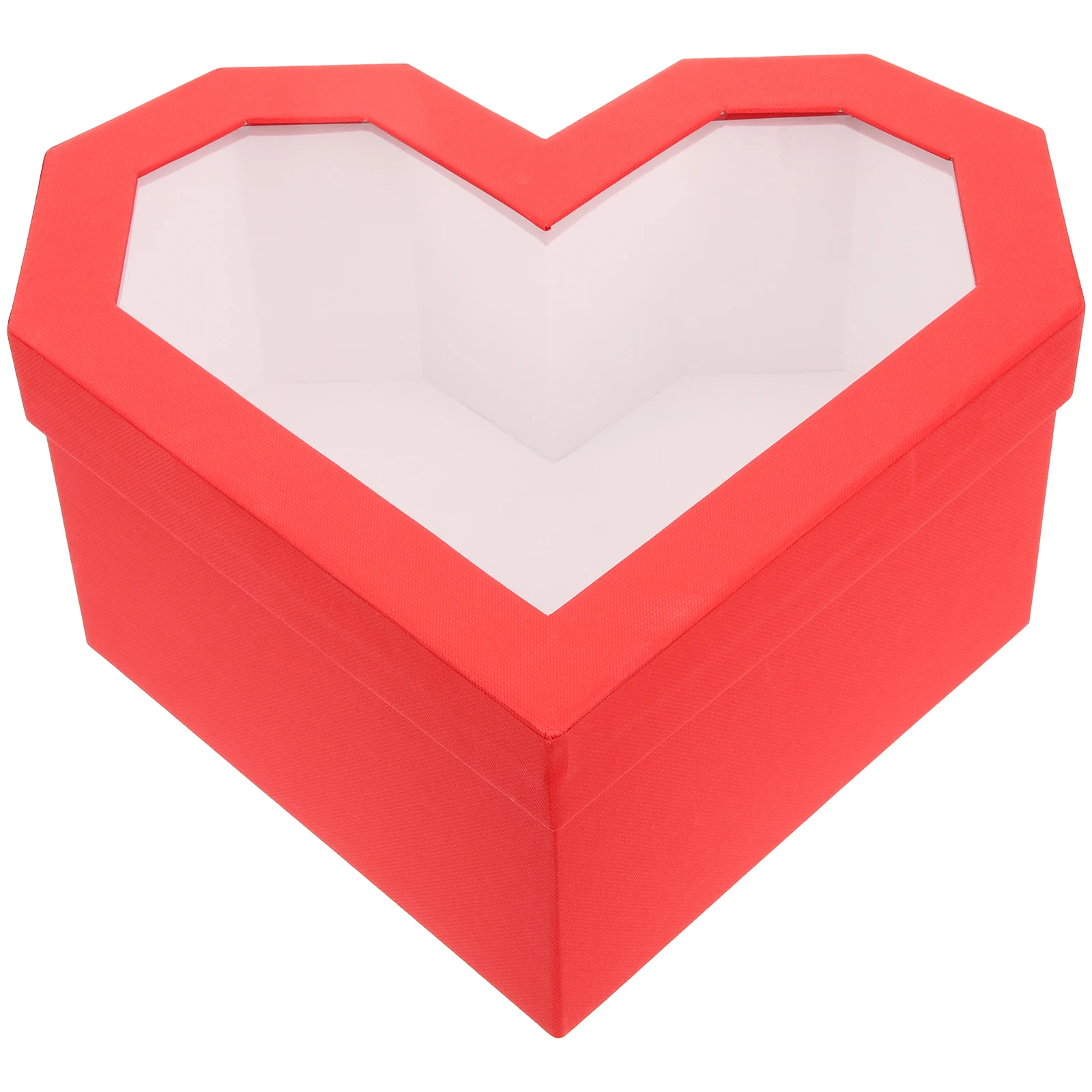 

Heart Shape Rose Flower Gift Valentine'S Day Decorative Storage Container For Birthday Party Floral Gift Wrapping Box Reusable