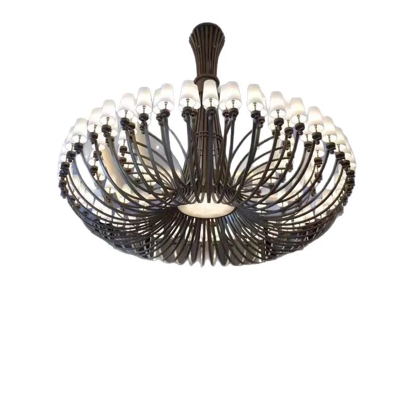 American chandelier hotel lobby chandelier marble lamp