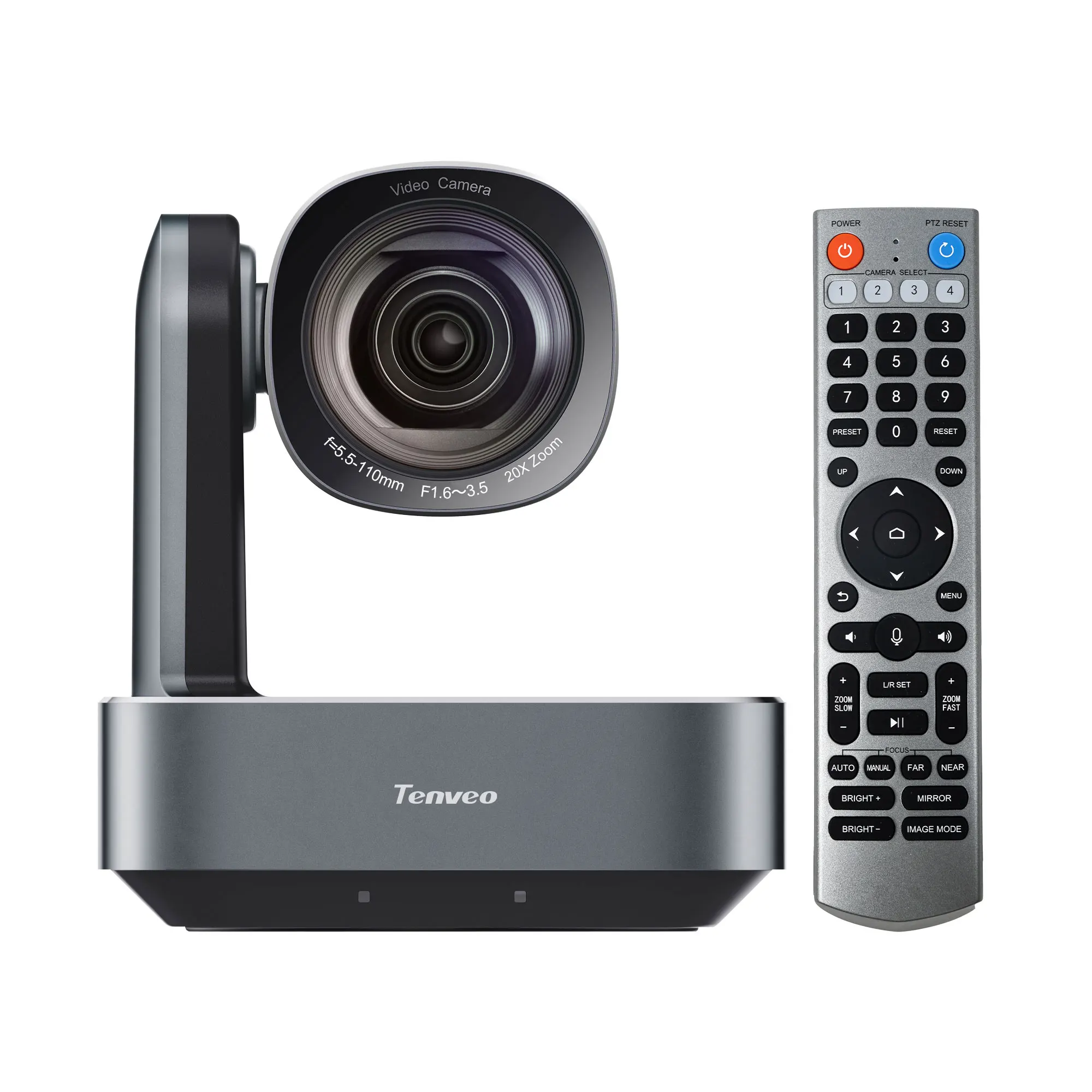 VL20N 1080p 20x Zoom HDMI/USB3.0 C/RJ45 Camera For Zoom, Meeting Live Church Services Worship Events Education Skype,OBS