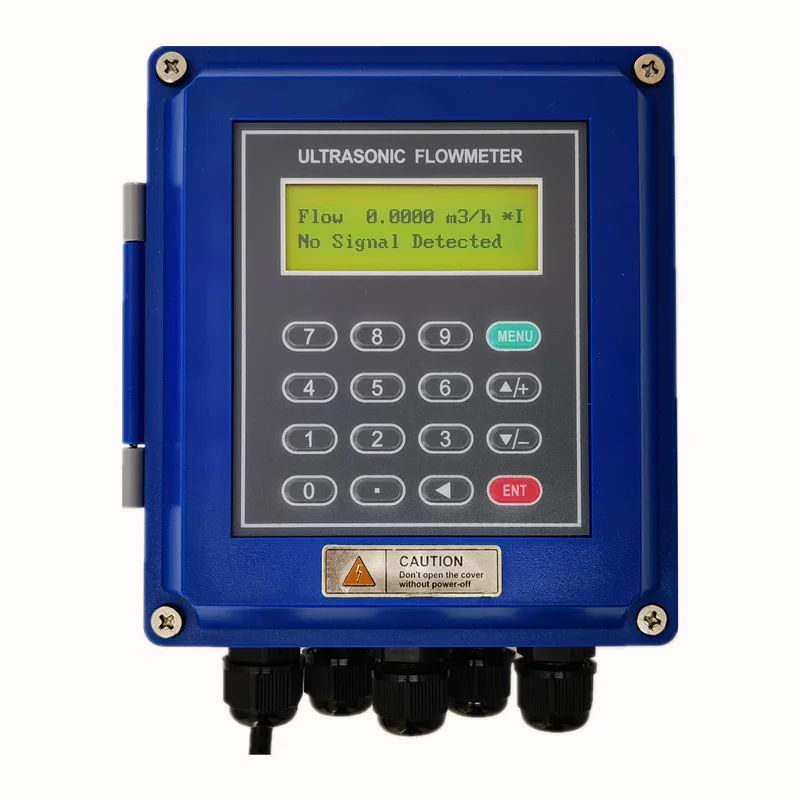 TUF-2000B Wall Mounted Portable Ultrasonic Liquid Flow Meter with Memory Card