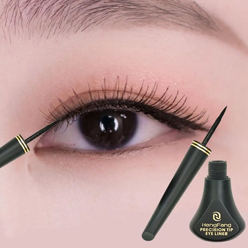 5ml Black Liquid Eyeliner No Smudging No Makeup Waterproof Eyes Soft And Sweat-proof Superfine Liner Liquid Eyeliner P8Z5