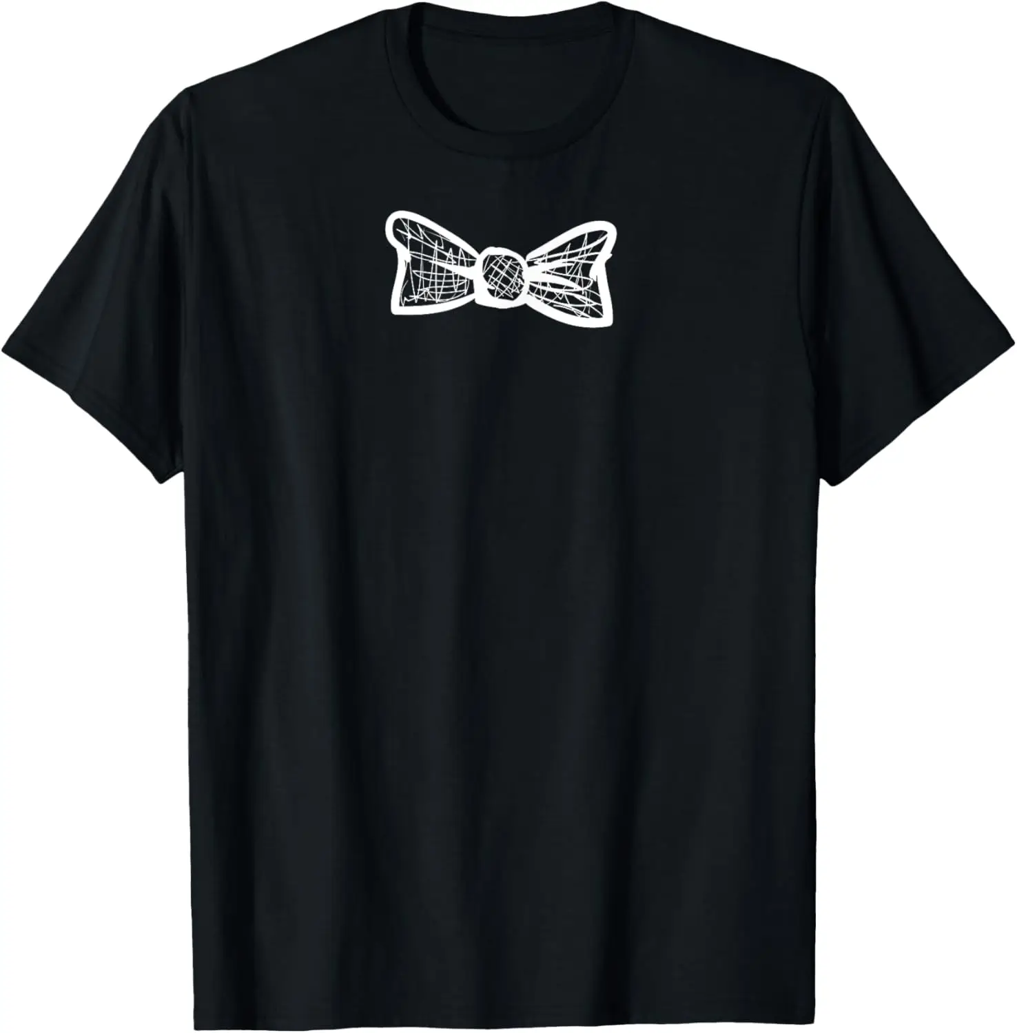 Bow Tie Vintage Funny Costume Graphic – Men & Boys Humor T-Shirt