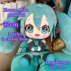 32cm fufu Hatsune Miku Plush Doll Cute Pillow Cartoon Anime kawaii bow Hatsune Miku doll Children's Toy Girl Holiday gifts