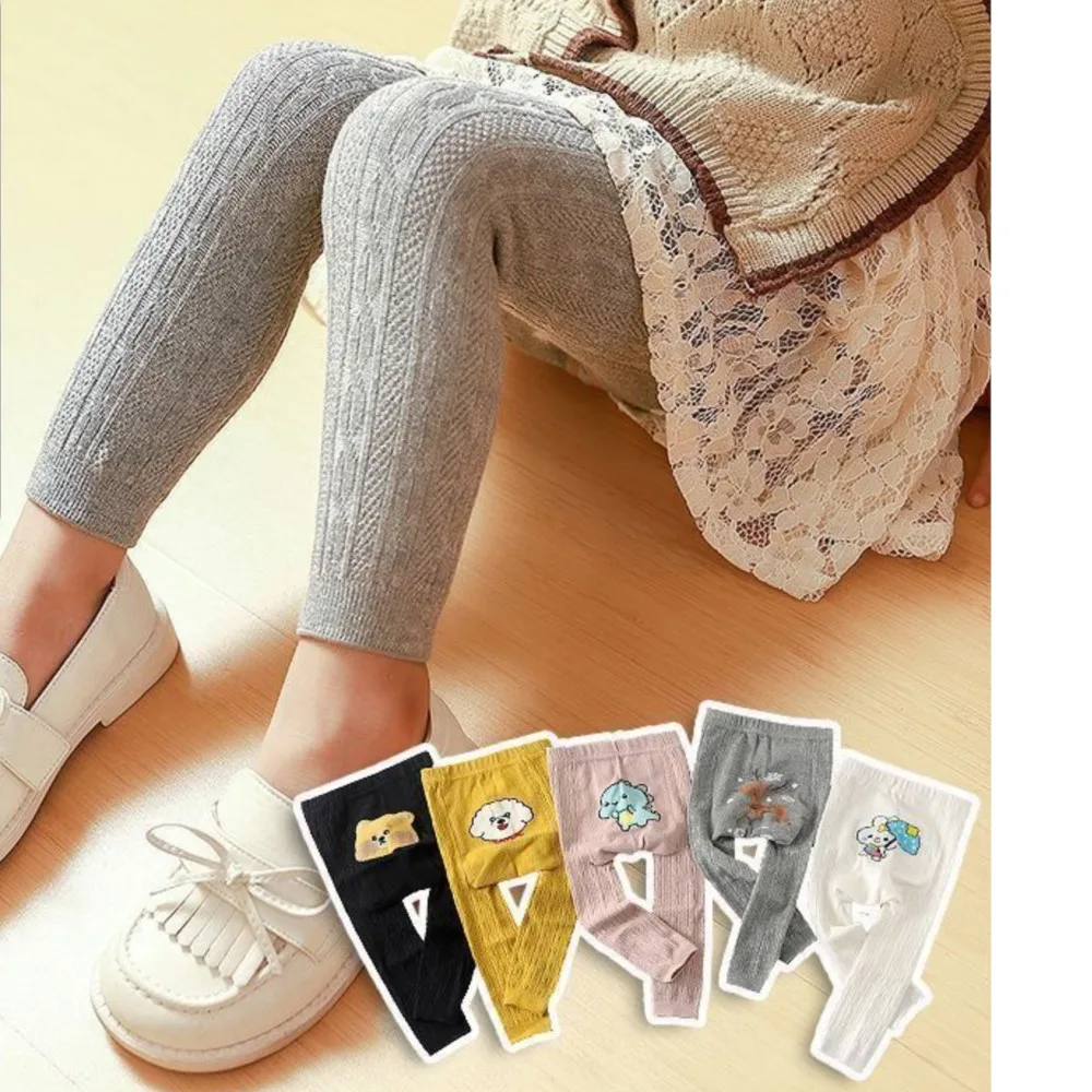 newborn baby leggings girl twist nine minutes of pants children trousers cartoon PP baby leggings toddler pants