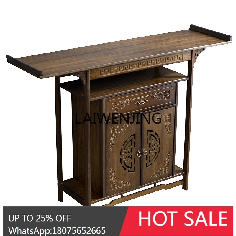 entrance cabinet light luxury counter supply cabinet solid wood household narrow tribute table end view table