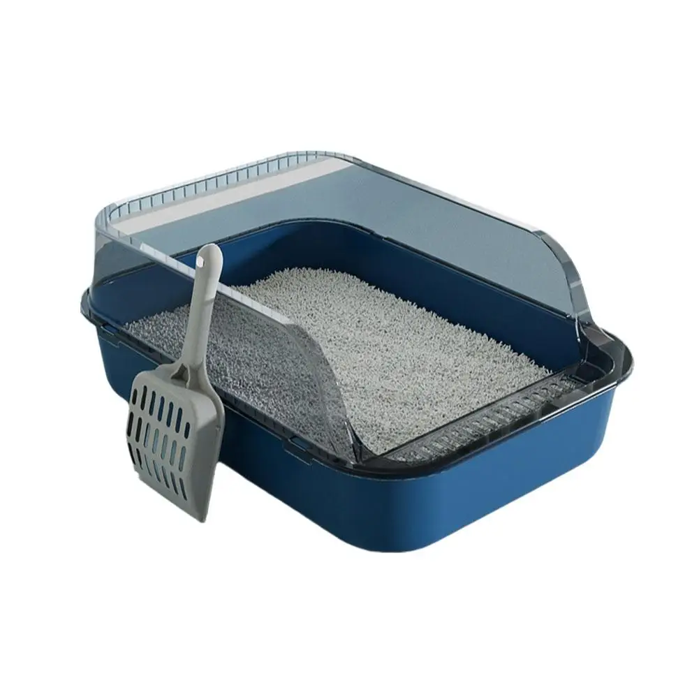 High Quality Cat Sandbox Semi-enclosed High Side Splashproof Installation Cat Easy Cats Box Cleaning Litter Toilet Cleaning J7Z7