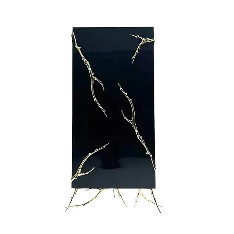 Mealside Locker Art Designer Pure Copper Branch Entrance Cabinet