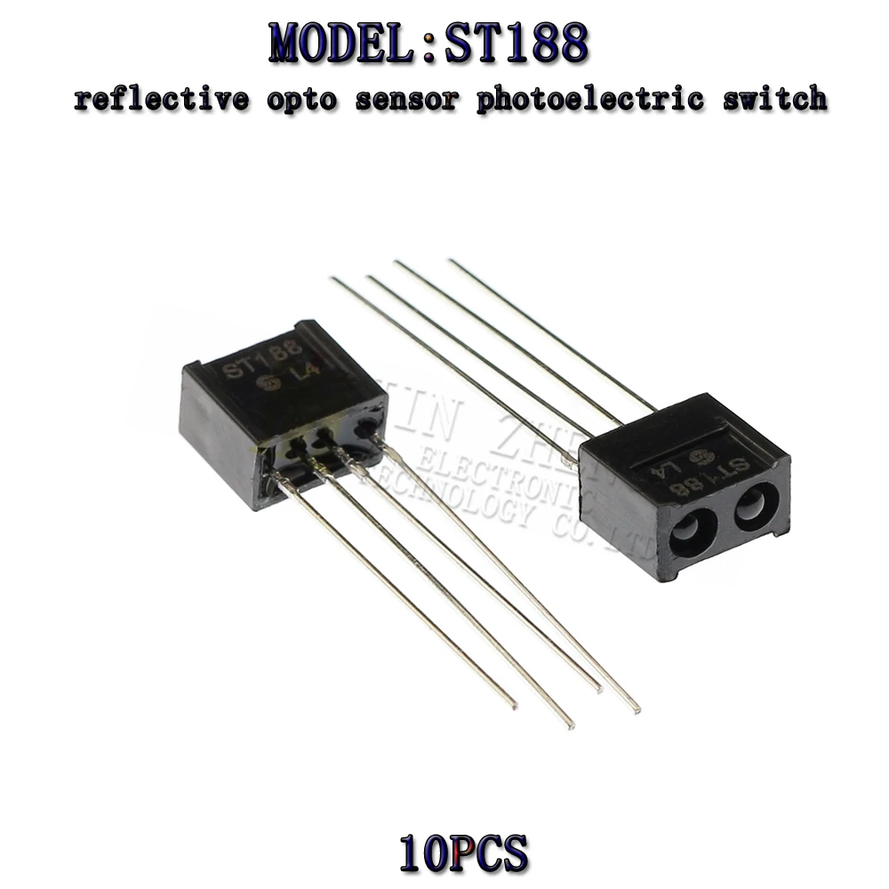 10 unids/lote ST188 sensor fotoeléctrico infrarrojo reflectante interruptor fotoeléctrico optoacoplador reflectante DIP-4